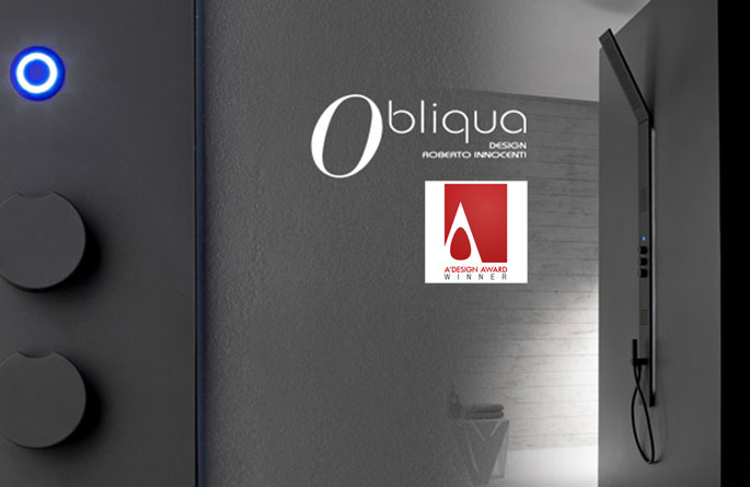 OBLIQUA wins the A’Design Awards Bathroom Furniture and Sanitary Ware Design Category