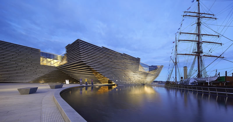 SCOTLAND The Victoria and Albert Museum at Dundee, by Kengo Kuma